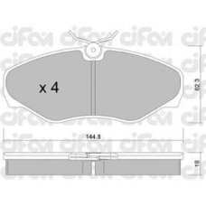 822-338-2 CIFAM Комплект тормозных колодок, дисковый тормоз