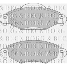 BBP1808 BORG & BECK Комплект тормозных колодок, дисковый тормоз