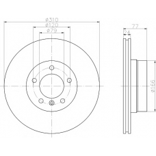 8DD 355 109-891 HELLA PAGID Тормозной диск