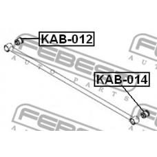 KAB-014 FEBEST Подвеска, рычаг независимой подвески колеса