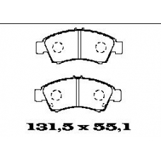 BL1373A2 FTE Комплект тормозных колодок, дисковый тормоз