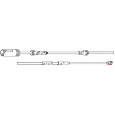 8293 CARRAB BRAKE PARTS Сигнализатор, износ тормозных колодок