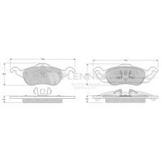 FB210198 FLENNOR Комплект тормозных колодок, дисковый тормоз