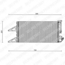 TSP0225103 DELPHI Конденсатор, кондиционер