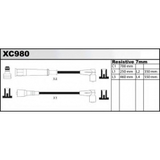 XC980 QUINTON HAZELL Ккомплект проводов зажигания