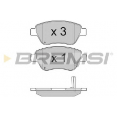 BP3294 BREMSI Комплект тормозных колодок, дисковый тормоз