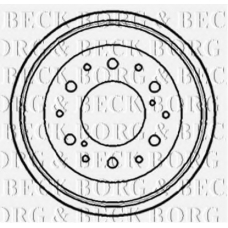 BBR7038 BORG & BECK Тормозной барабан