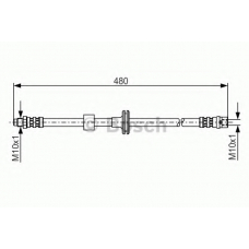 1 987 476 778 BOSCH Тормозной шланг
