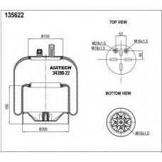 34390-22 K Airtech Кожух пневматической рессоры