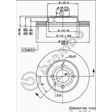 09.3140.10 BREMBO Тормозной диск