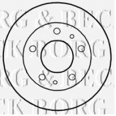 BBD4801 BORG & BECK Тормозной диск
