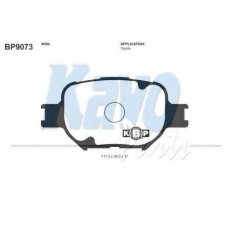 BP-9073 KAVO PARTS Комплект тормозных колодок, дисковый тормоз