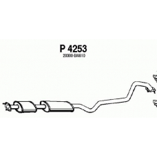 P4253 FENNO Средний глушитель выхлопных газов