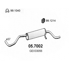 05.7002 ASSO Глушитель выхлопных газов конечный