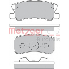 1170323 METZGER Комплект тормозных колодок, дисковый тормоз