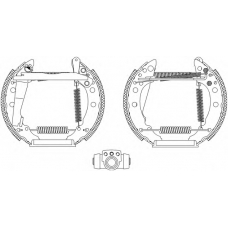 8DB 355 003-711 HELLA PAGID Комплект тормозных колодок