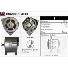 DRA9690 DELCO REMY Генератор