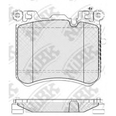 PN0495 NiBK Комплект тормозных колодок, дисковый тормоз