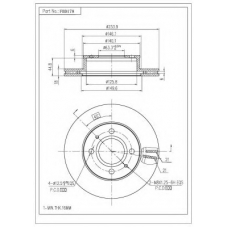 FBD178 FI.BA Тормозной диск