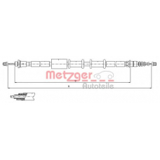 1651.22 METZGER Трос, стояночная тормозная система