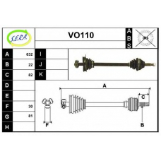 VO110 SERA Приводной вал