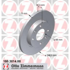 180.3014.00 ZIMMERMANN Тормозной диск