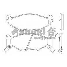 QC10-05 ASHUKI Комплект тормозных колодок, дисковый тормоз