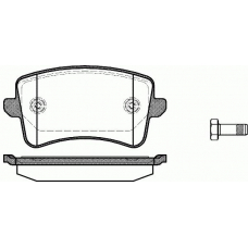 P12433.00 WOKING Комплект тормозных колодок, дисковый тормоз