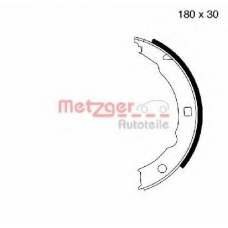 MG 665 METZGER Комплект тормозных колодок, стояночная тормозная с