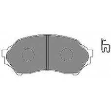 6333 MAPCO Комплект тормозных колодок, дисковый тормоз
