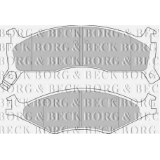 BBP1573 BORG & BECK Комплект тормозных колодок, дисковый тормоз