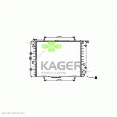 31-2307 KAGER Радиатор, охлаждение двигателя