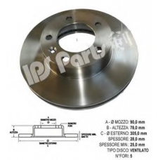 IBT-1104 IPS Parts Тормозной диск