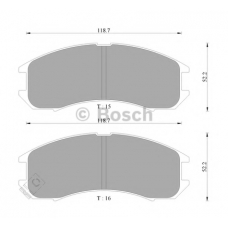 0 986 AB9 024 BOSCH Комплект тормозных колодок, дисковый тормоз