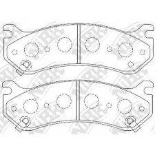 PN0055 NiBK Комплект тормозных колодок, дисковый тормоз