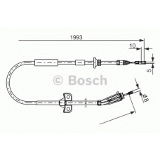 1 987 477 819 BOSCH Трос, стояночная тормозная система