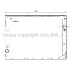 ME2272 AVA Радиатор, охлаждение двигателя