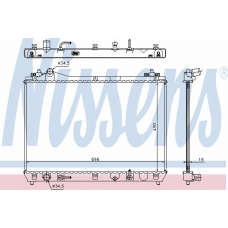 64199A NISSENS Радиатор, охлаждение двигателя