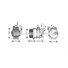 AUK187 Prasco Компрессор, кондиционер