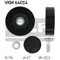 VKM 64014 SKF Паразитный / ведущий ролик, поликлиновой ремень
