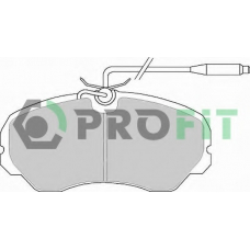 5000-0510 PROFIT Комплект тормозных колодок, дисковый тормоз