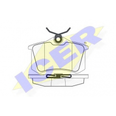 181650 ICER Комплект тормозных колодок, дисковый тормоз