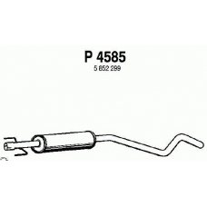 P4585 FENNO Средний глушитель выхлопных газов