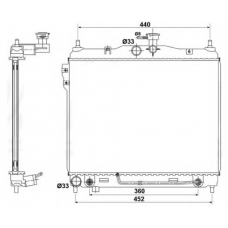 53173 NRF Радиатор, охлаждение двигателя