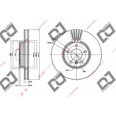 BD1619 DJ PARTS Тормозной диск