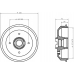 MBD004 MINTEX Тормозной барабан