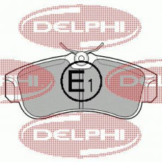 LP616 DELPHI Комплект тормозных колодок, дисковый тормоз