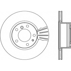 BDA1087.20 OPEN PARTS Тормозной диск