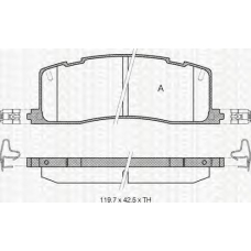 8110 13003 TRIDON Brake pads - rear