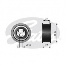 T42042A GATES Натяжной ролик, ремень грм